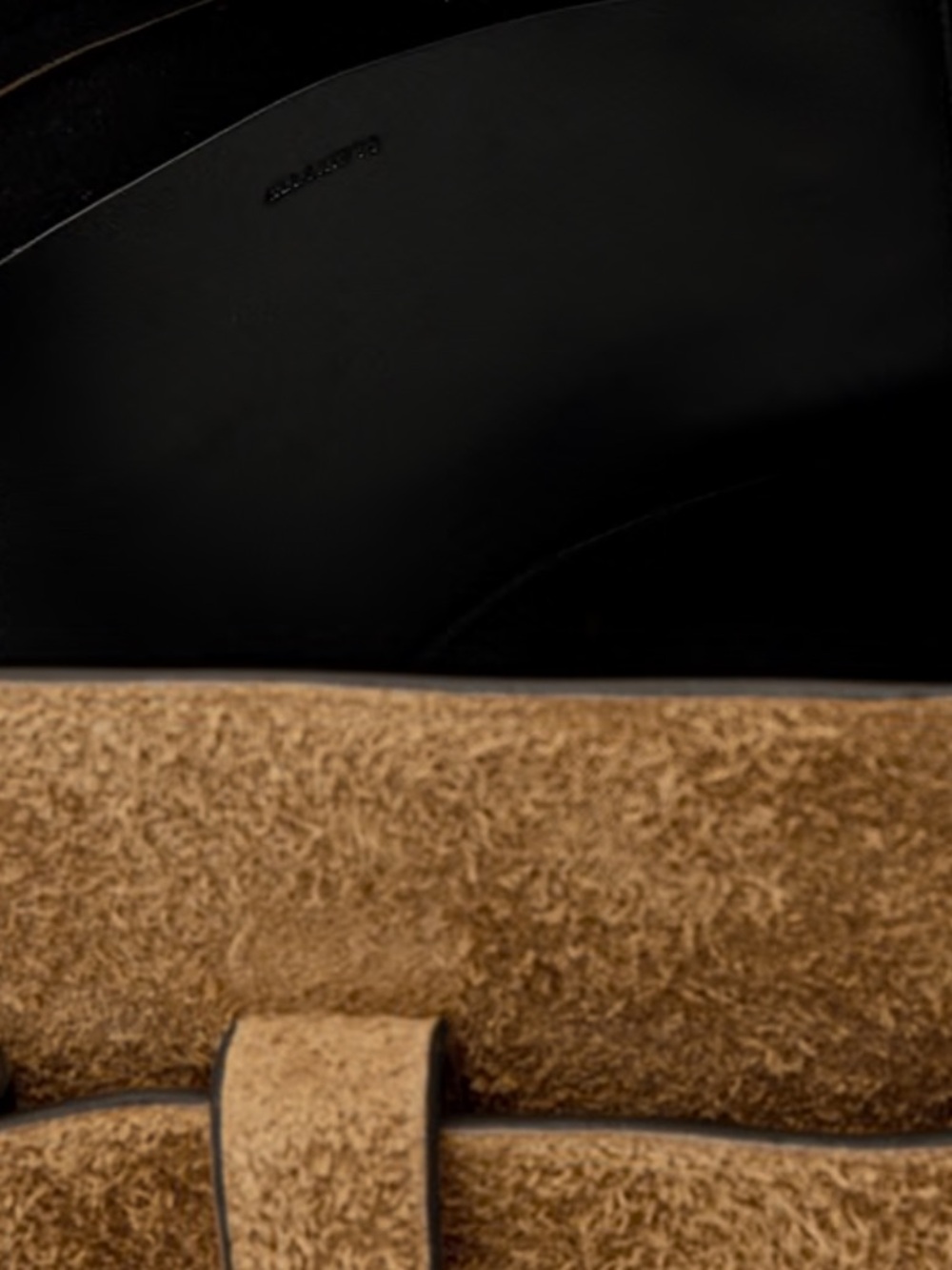 AllSaints Tan Suede 'Ursa' Shoulder Bag - Picture 4 of 10